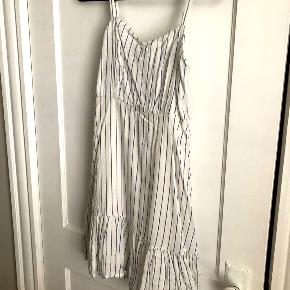 Cami sweetheart neckline sundress linen XS
